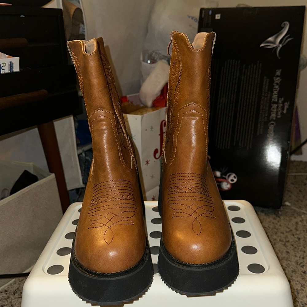 SHEIN Brat style boots